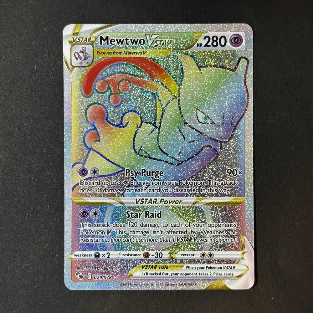 Pokémon TCG Mewtwo VSTAR 079/078 Pokémon GO Secret Rare Holo 280 HP